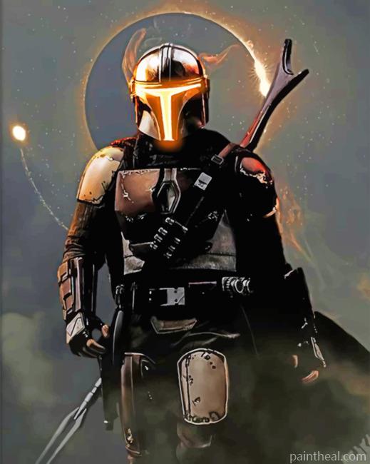 The Mandalorian Fighter Painting By Numbers Kits