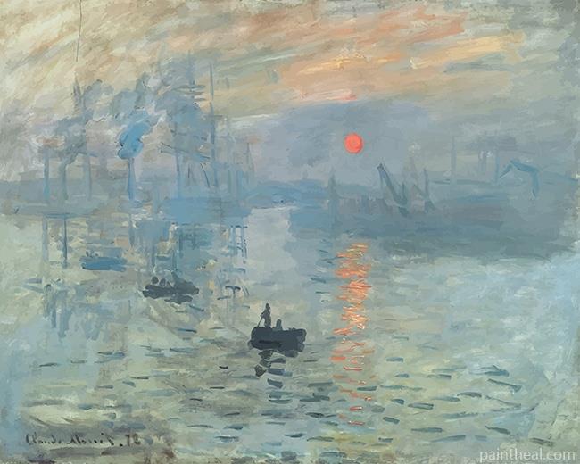Claude Monet Sunrise Painting By Numbers Kits