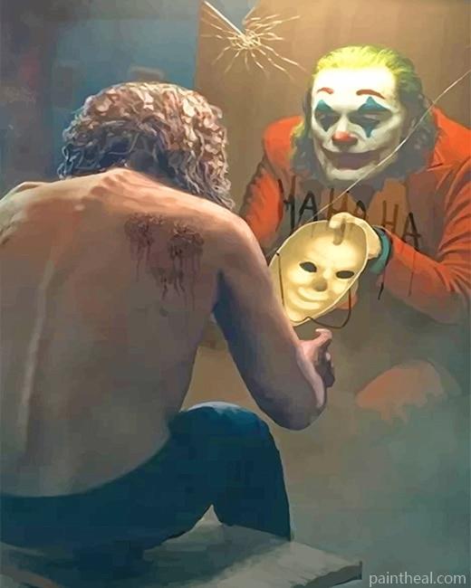 Joker In The Mirror Painting By Numbers Kits