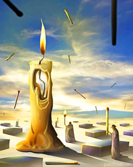 The Candle Painting By Numbers Kits