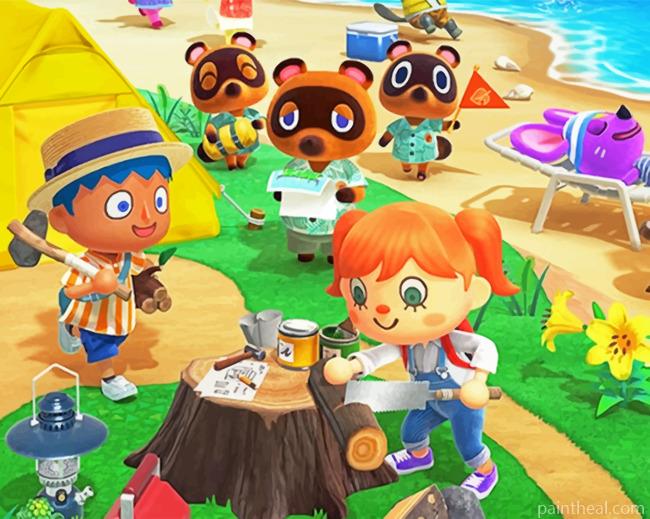 Animal Crossing Fun Workshop Painting By Numbers Kits