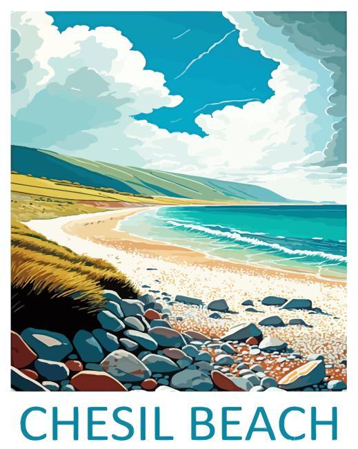 Chesil Beach Poster Diamond Painting Painting By Numbers Kits