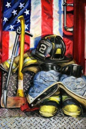Fireman Costume Painting By Numbers Kits