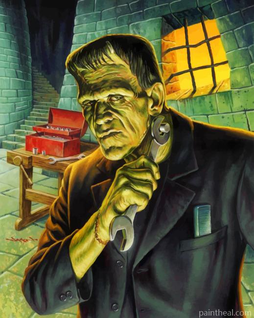 Frankenstein Painting By Numbers Kits