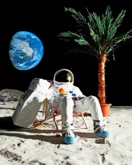 Chilling Astronaut Painting By Numbers Kits