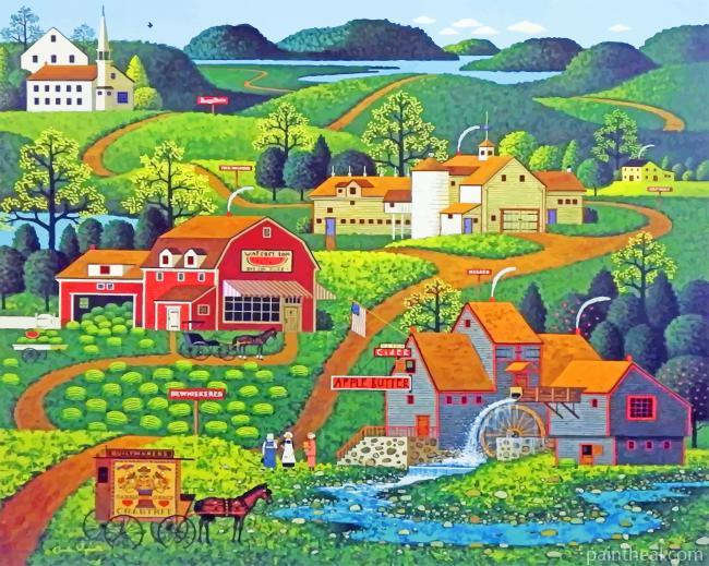 Charles Wysocki Burma Road Painting By Numbers Kits