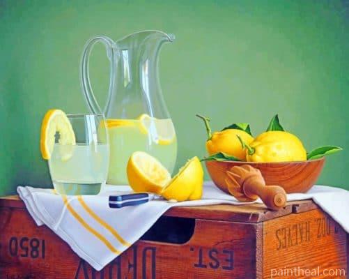 Lemons Still Life Painting By Numbers Kits