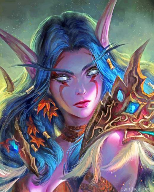 Night Elf World Of Warcraft Painting By Numbers Kits