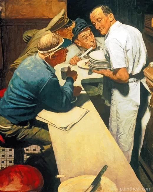 War New Norman Rockwell Painting By Numbers Kits