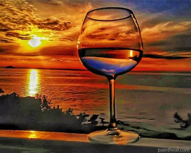 Artistic Sunset Painting By Numbers Kits
