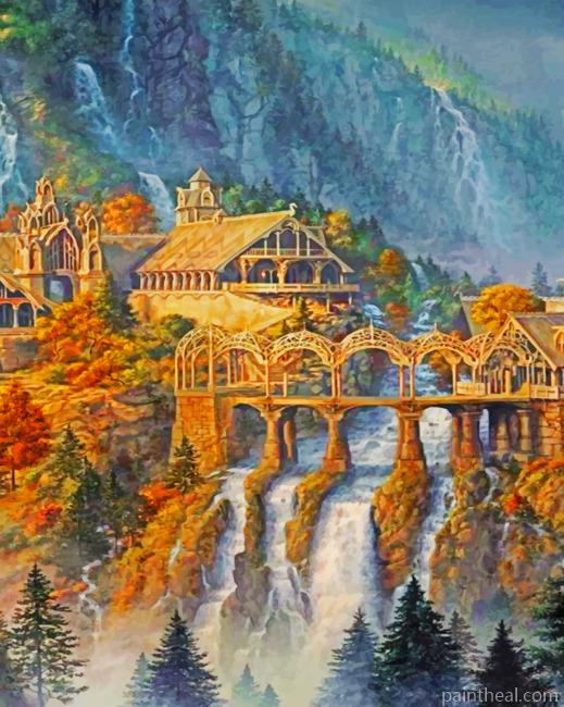 Lord Of The Rings Landscape Painting By Numbers Kits