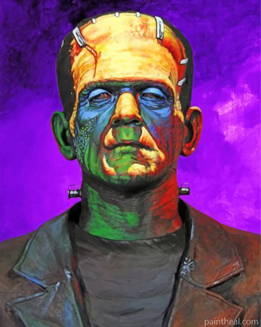 Aestehtic Frankenstein Painting By Numbers Kits