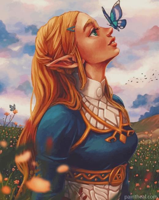 Princess Zelda Painting By Numbers Kits