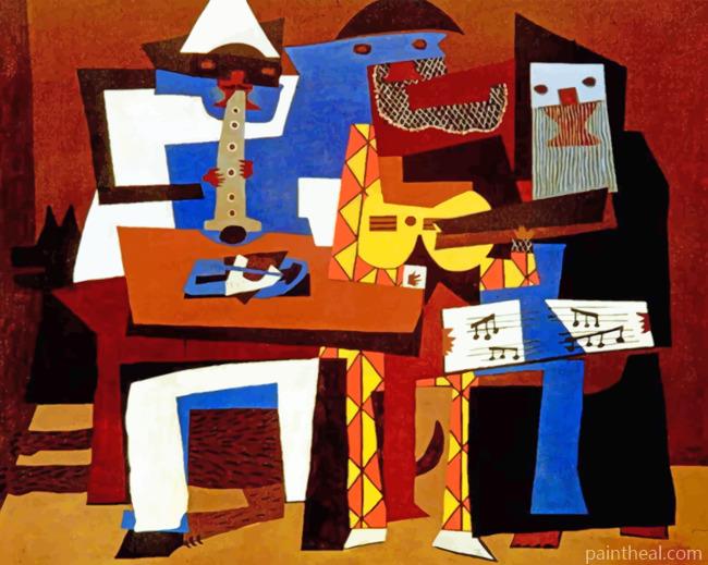 Three Musicians Painting By Numbers Kits