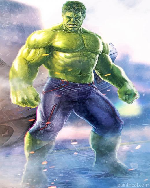 Superhero Hulk Painting By Numbers Kits