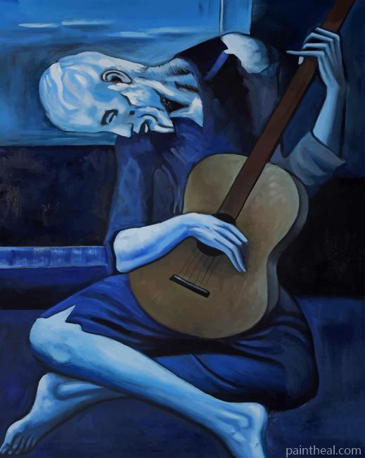 Pablo Picasso Old Guitarist Painting By Numbers Kits