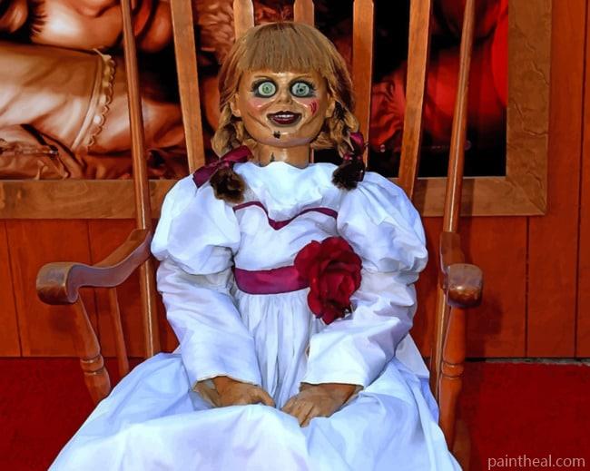 Annabelle Scary Doll Painting By Numbers Kits