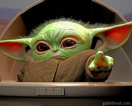 Big Eared Baby Yoda Painting By Numbers Kits