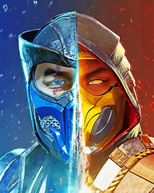 Mortal Kombat Painting By Numbers Kits