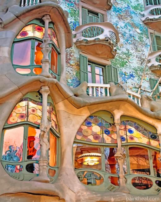 Gaudi Buildings Painting By Numbers Kits