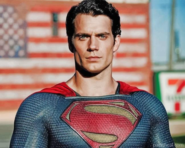Super Man Henry Cavill Painting By Numbers Kits