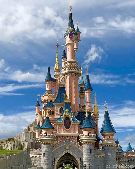 Disneyland France Painting By Numbers Kits