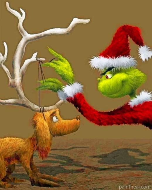 How The Grinch Stole Christmas Painting By Numbers Kits