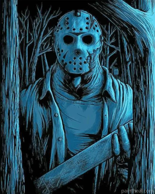 Scary Jason Painting By Numbers Kits