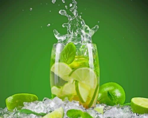 Lime Cocktail Painting By Numbers Kits