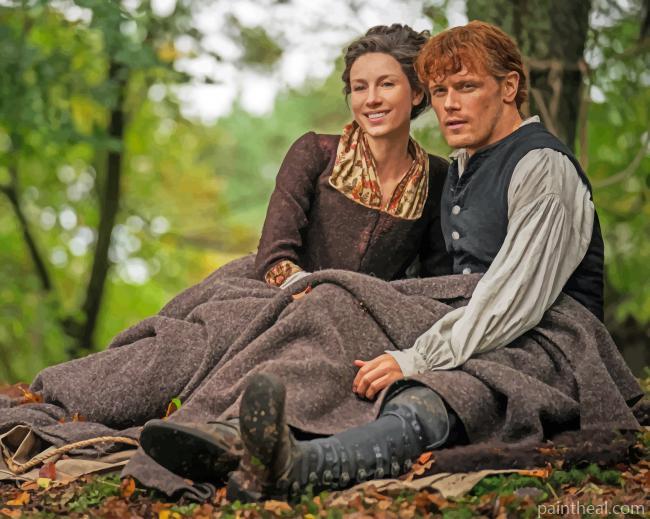 Outlander Jamie And Claire Painting By Numbers Kits
