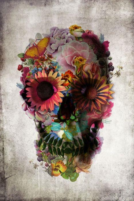Garden Skull Light Painting By Numbers Kits