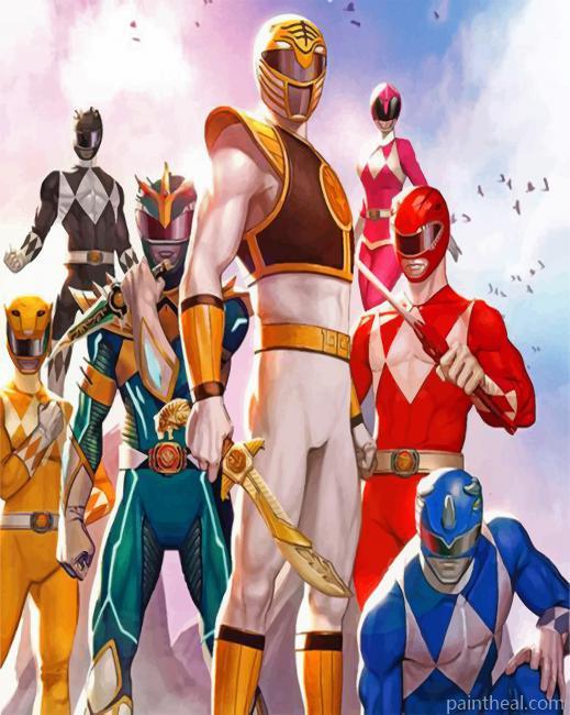 Power Rangers Painting By Numbers Kits