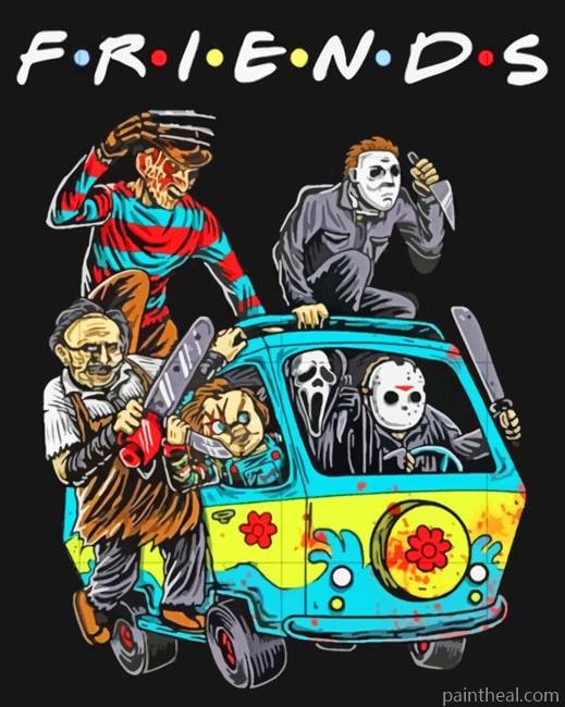 Scary Friends Painting By Numbers Kits