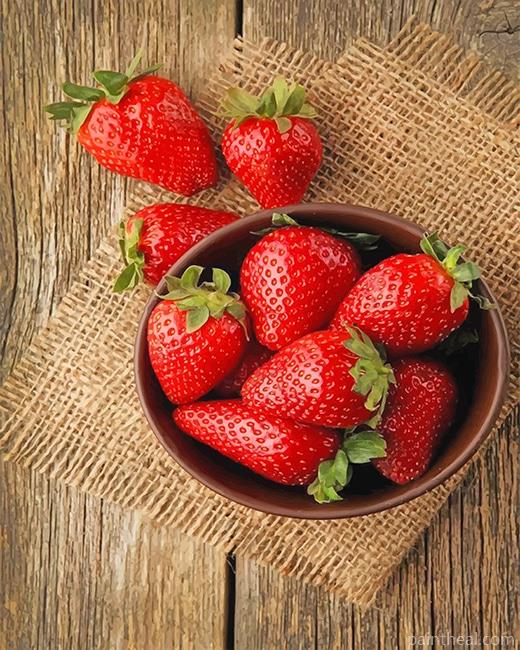 Strawberries Still Life Painting By Numbers Kits