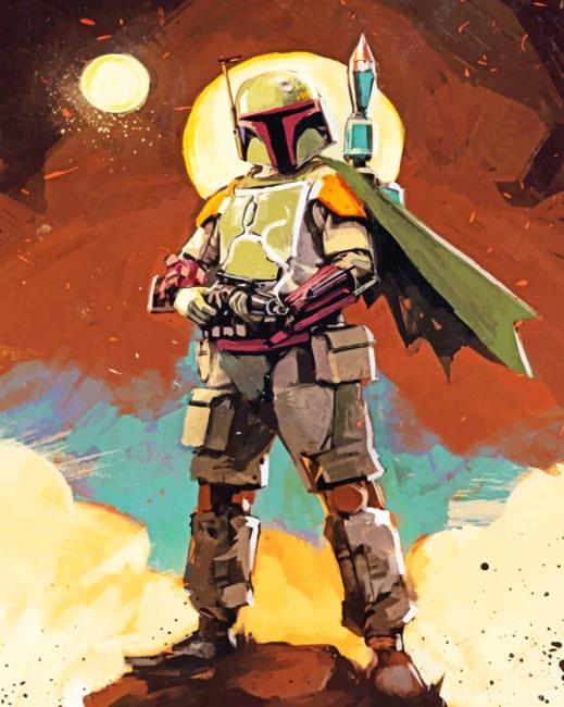 Boba Fett Star Wars Painting By Numbers Kits