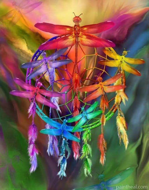 Colorful Dragonfly – 5D Diamond Paintings Painting By Numbers Kits