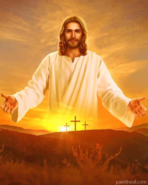 Lord Jesus Painting By Numbers Kits
