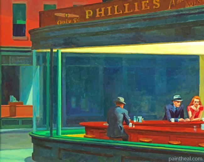 Nighthawks Painting By Numbers Kits