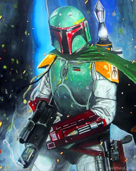 Aesthetic Mandalorian Painting By Numbers Kits