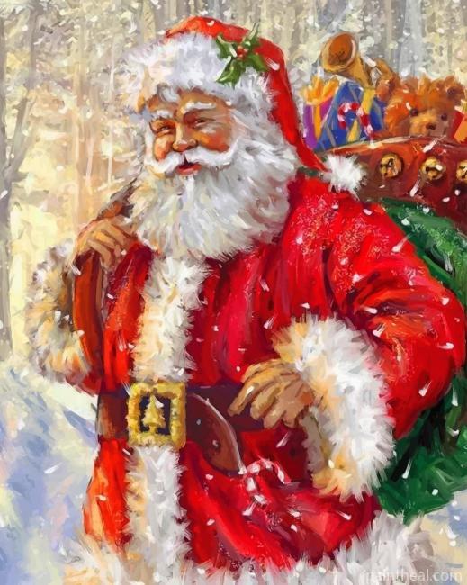 Christmas Santa Painting By Numbers Kits