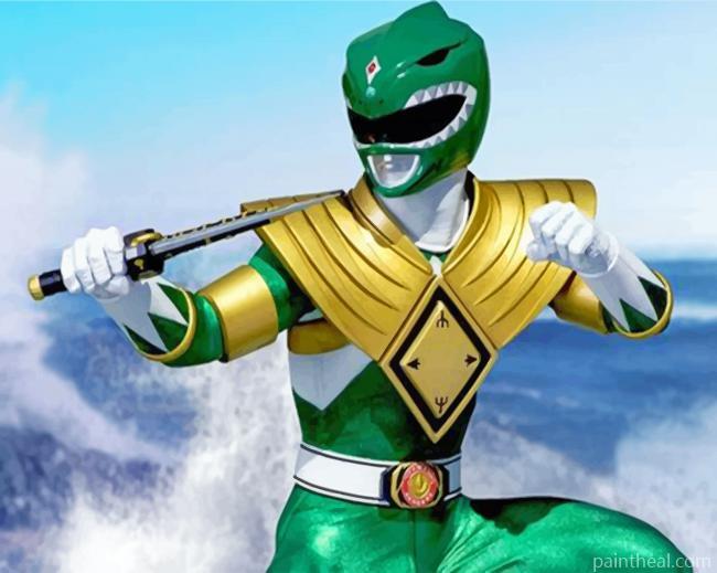 Green Power Ranger Painting By Numbers Kits