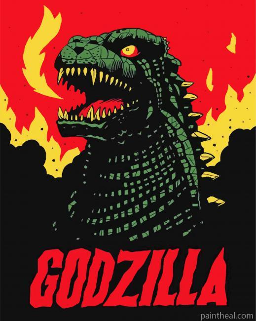 Godzilla Painting By Numbers Kits
