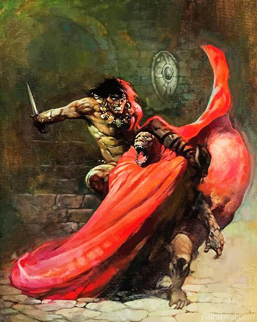 Frank Frazetta Conan Painting By Numbers Kits