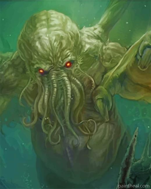 Scary Cthulhu Painting By Numbers Kits