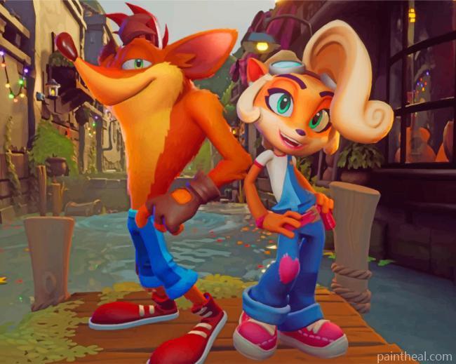 Crash Bandicoot Painting By Numbers Kits