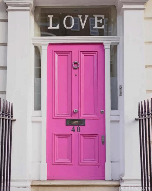 Love Door Painting By Numbers Kits