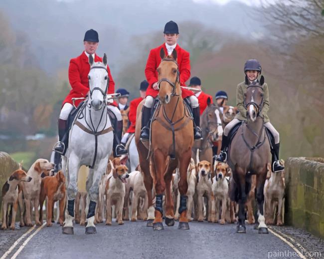 Fox Hunting Painting By Numbers Kits