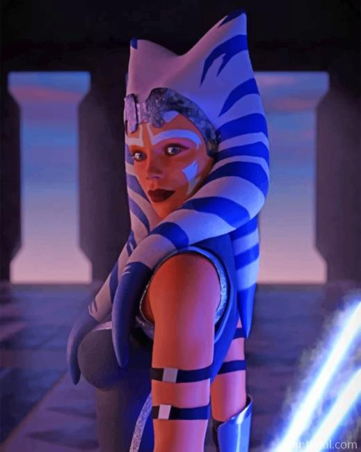 Ahsoka Tano Star Wars Painting By Numbers Kits