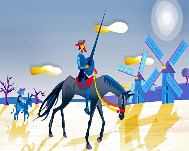 Don Quixote Painting By Numbers Kits