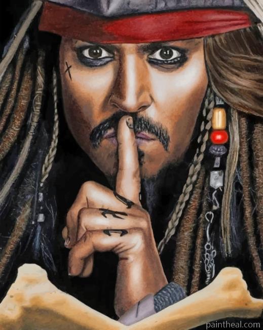 Captain Jack Sparrow Painting By Numbers Kits